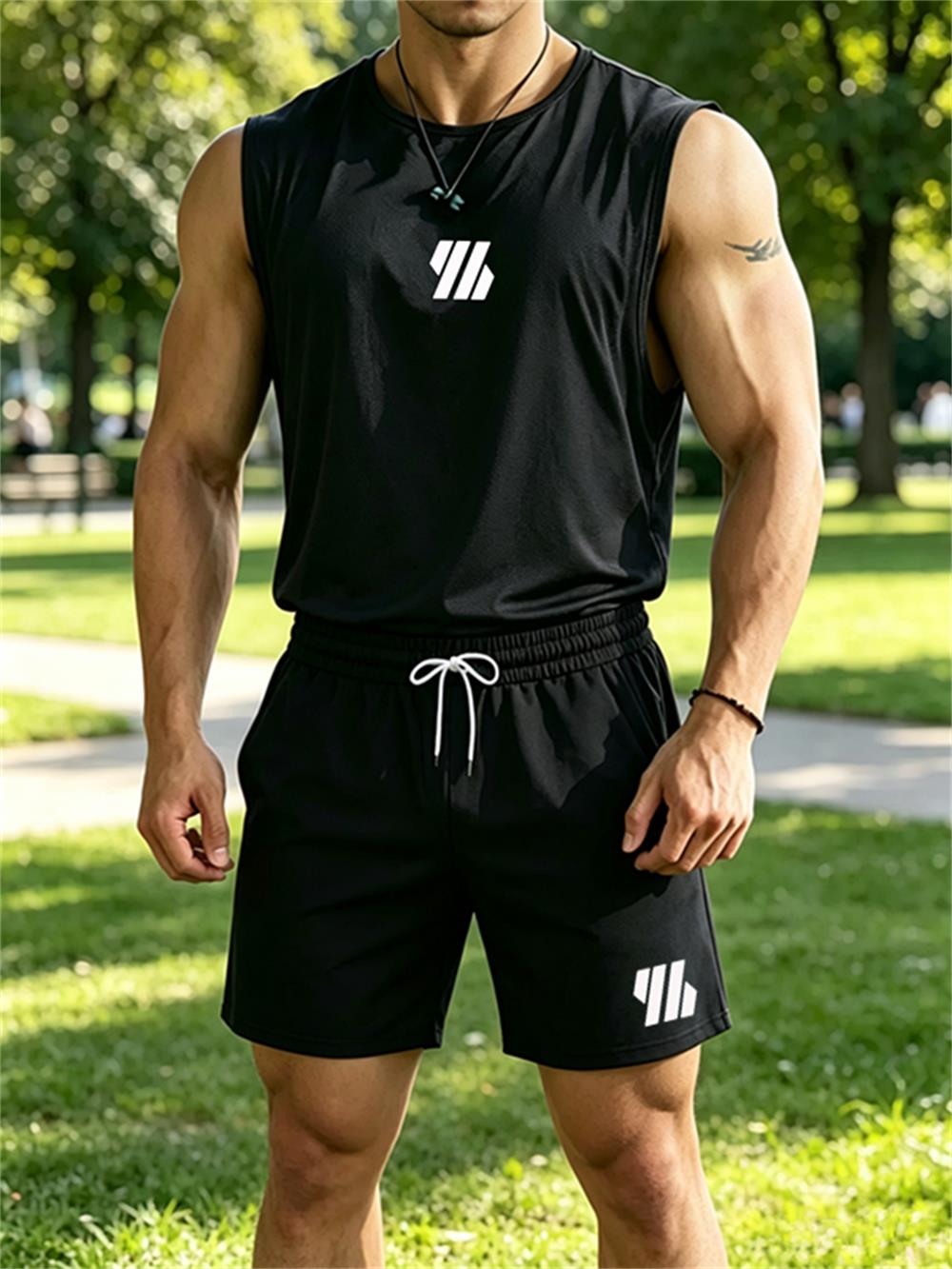Mens Fashion Summer - Nowy męski zestaw sportowy 2026: modna,