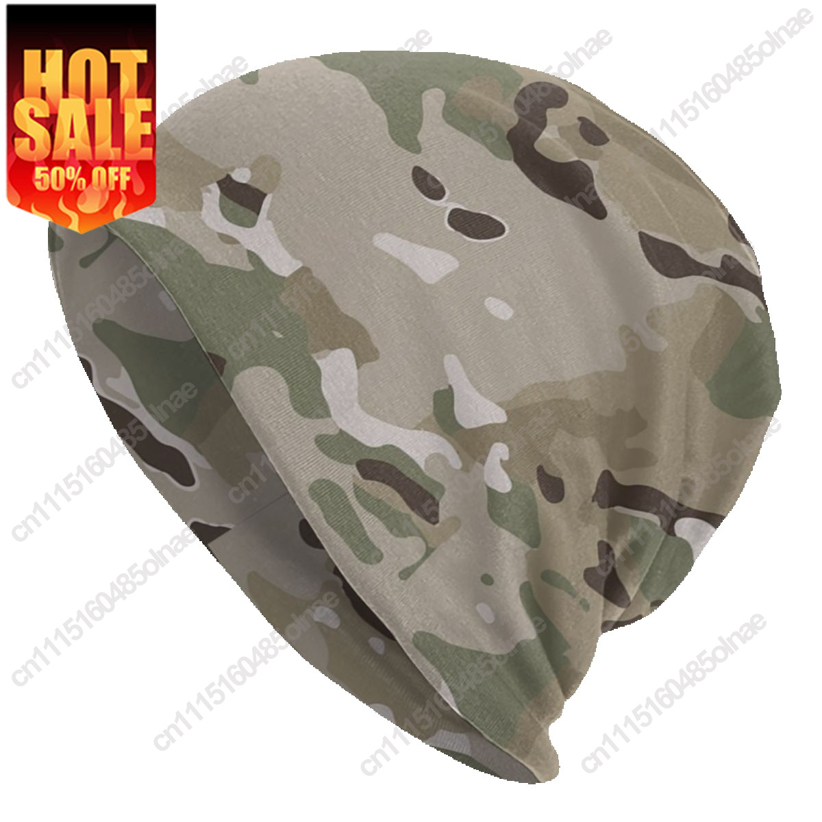 Men'S Fashion With Hat - Czapka z dzianiny w kamuflażu Multicam,