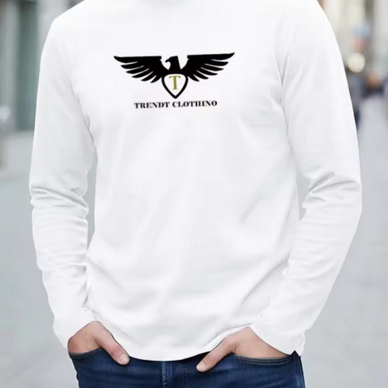 Mens Fashion Summer - Nowa, w 100% bawełniana koszulka z
