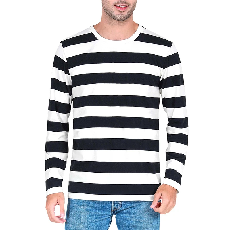 Men'S Fashion T Shirts - Męska koszulka z długim rękawem, wzór