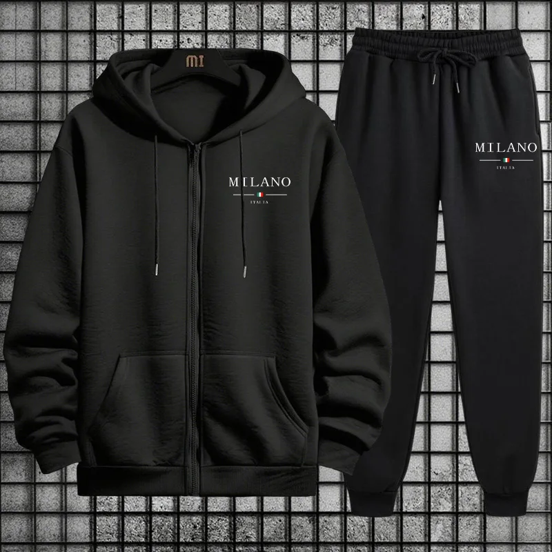 Męski dres na wiosnę 2026, cas – Mens Fashion Zip Up Hoodies recenzja i cena