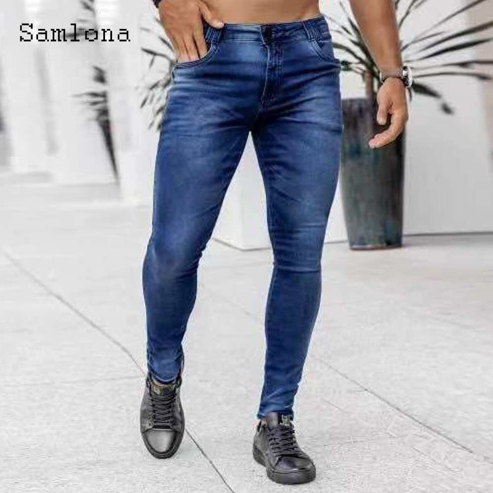 Samlona Jeans męskie modne obc – Men'S Fashion Grey Jeans recenzja i cena