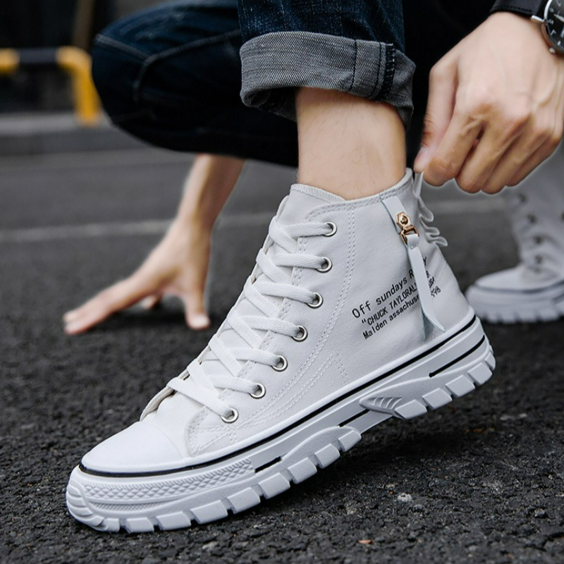 Męskie buty, trampki wysokie z – Mens Fashion Trainers recenzja i cena